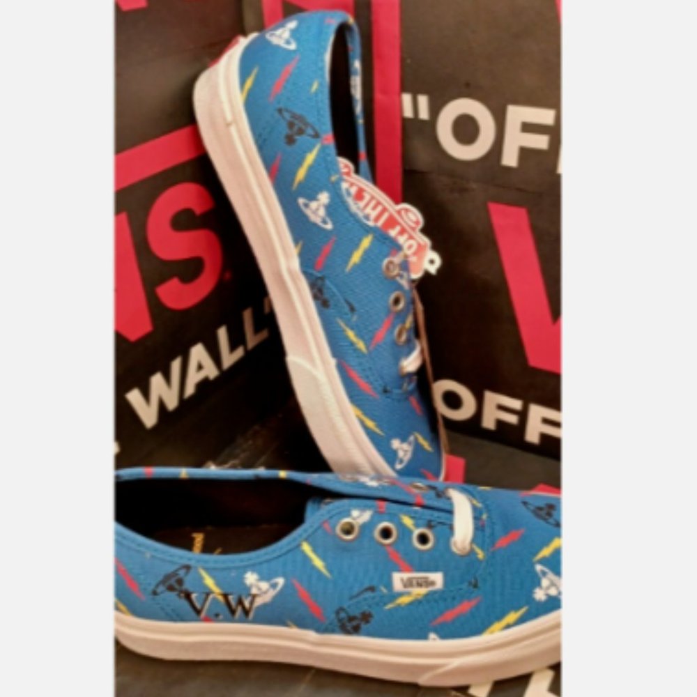 Vans Authentic Vivienne Westwood Thunderbolt Blue/True White Men's 4/Women's 5.5